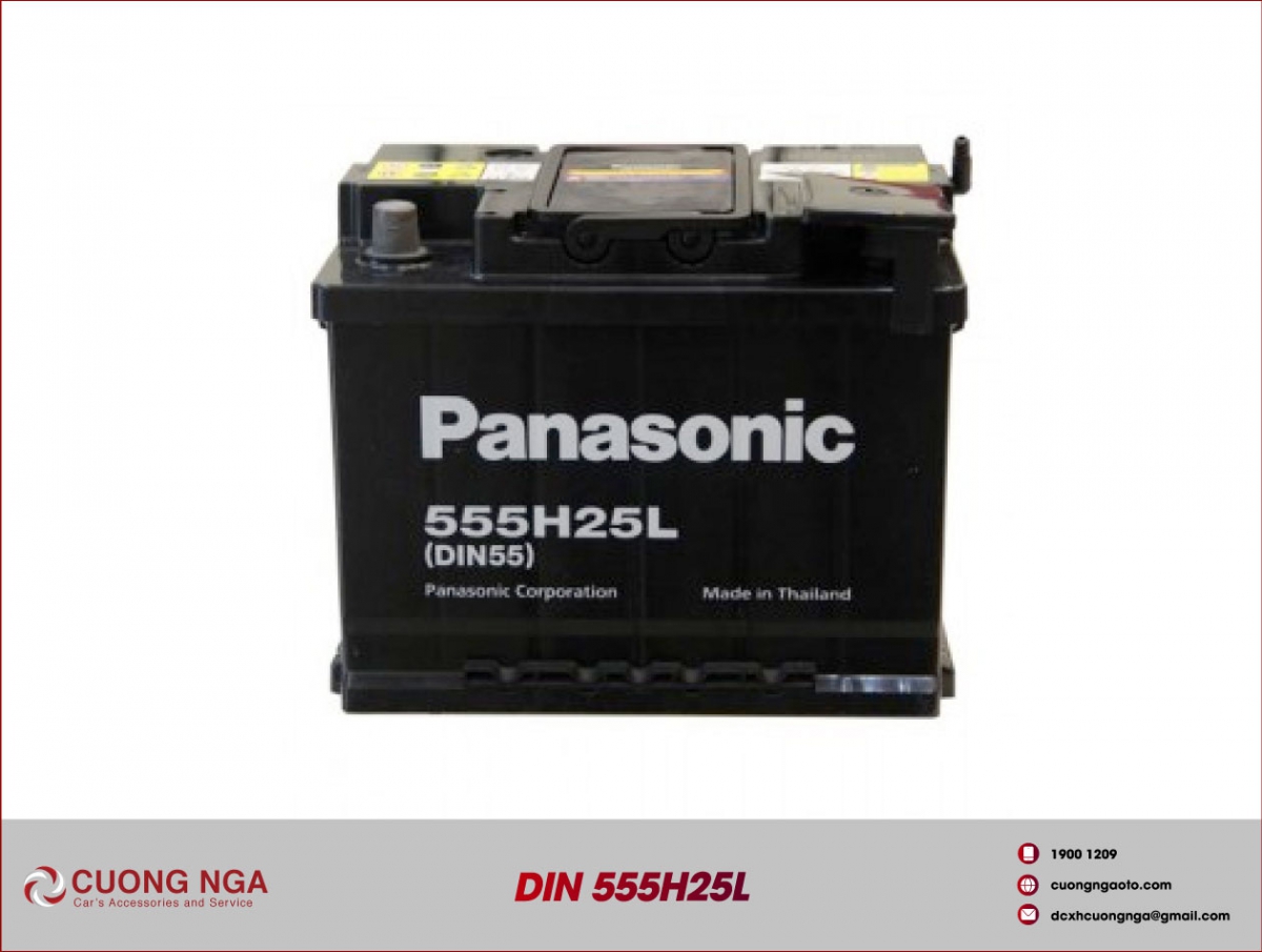  Ắc Quy Panasonic DIN 555H25L