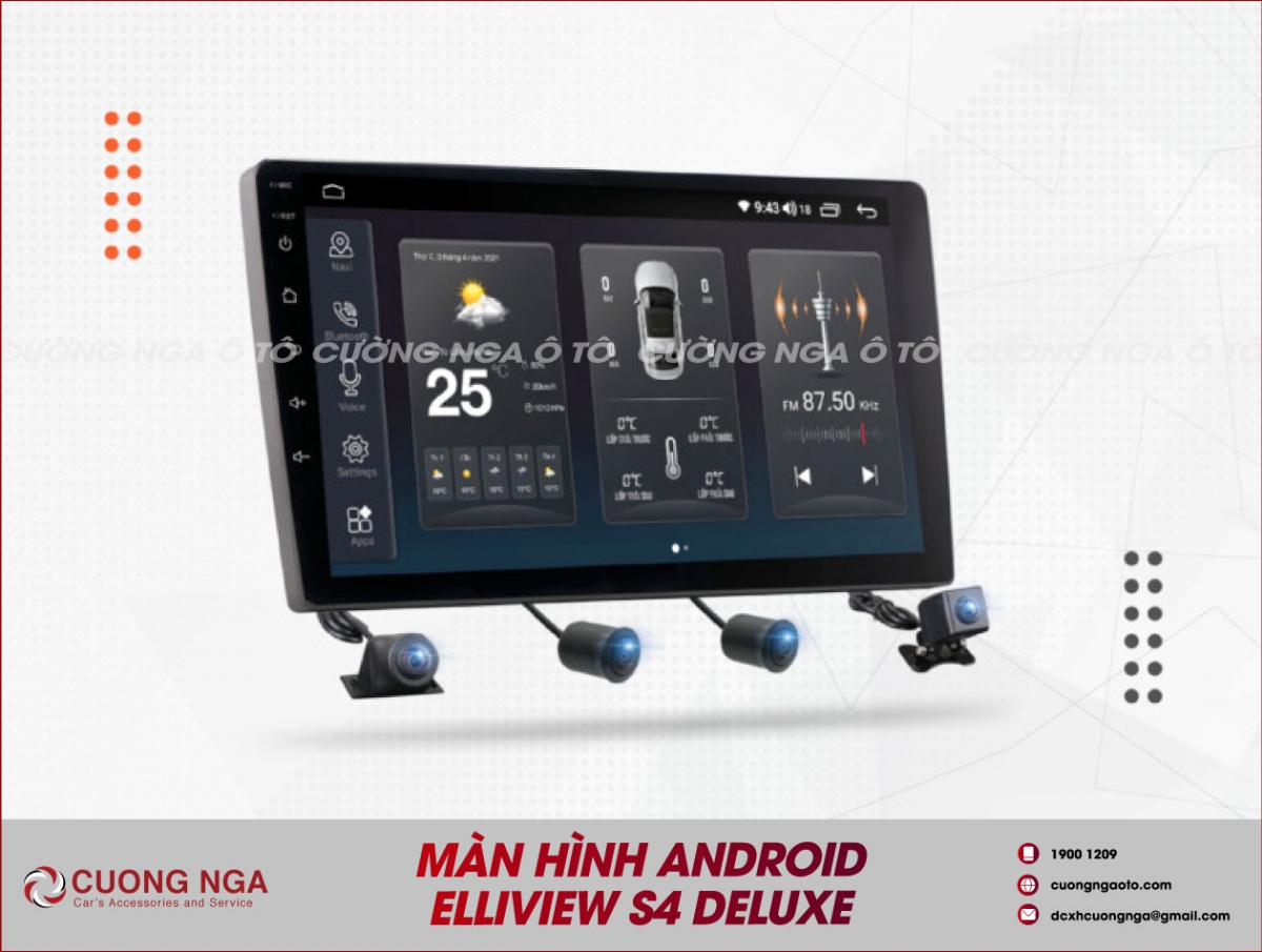 Màn Hình Android Elliview S4 Deluxe
